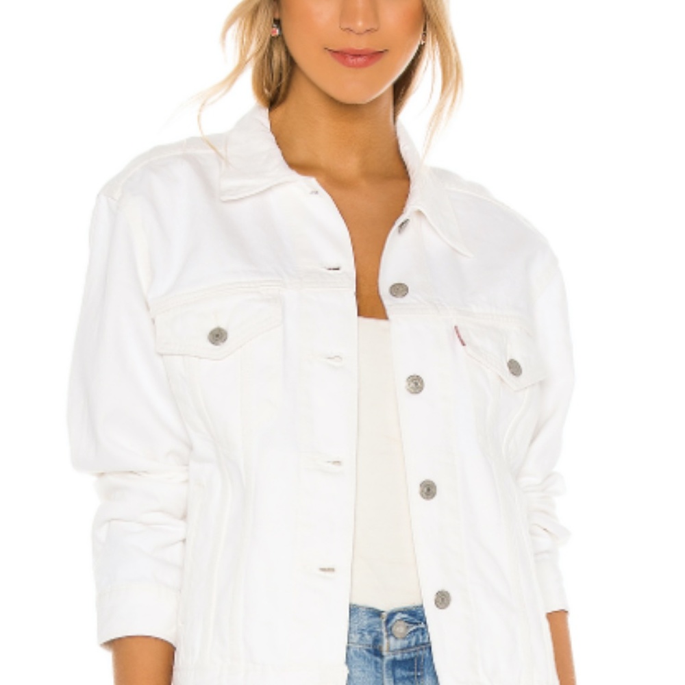 Levi's Ex-Boyfriend Trucker Jacket - White Cell